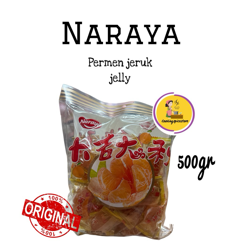 

Jelly Jeruk Naraya Permen Manisan Jeruk Mandarin Orange 500gr