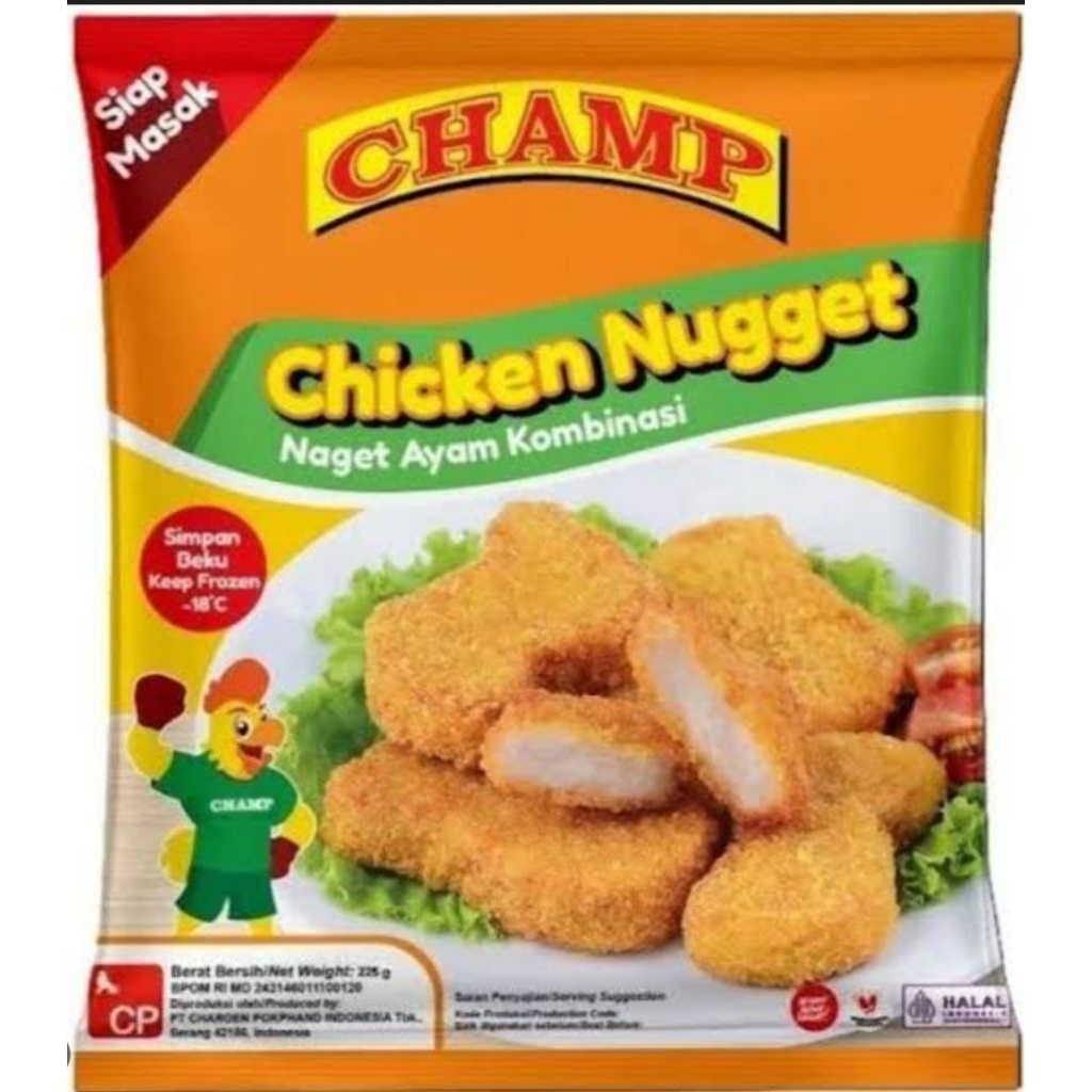 

CHAMP Chicken Nugget Crispy 225gr