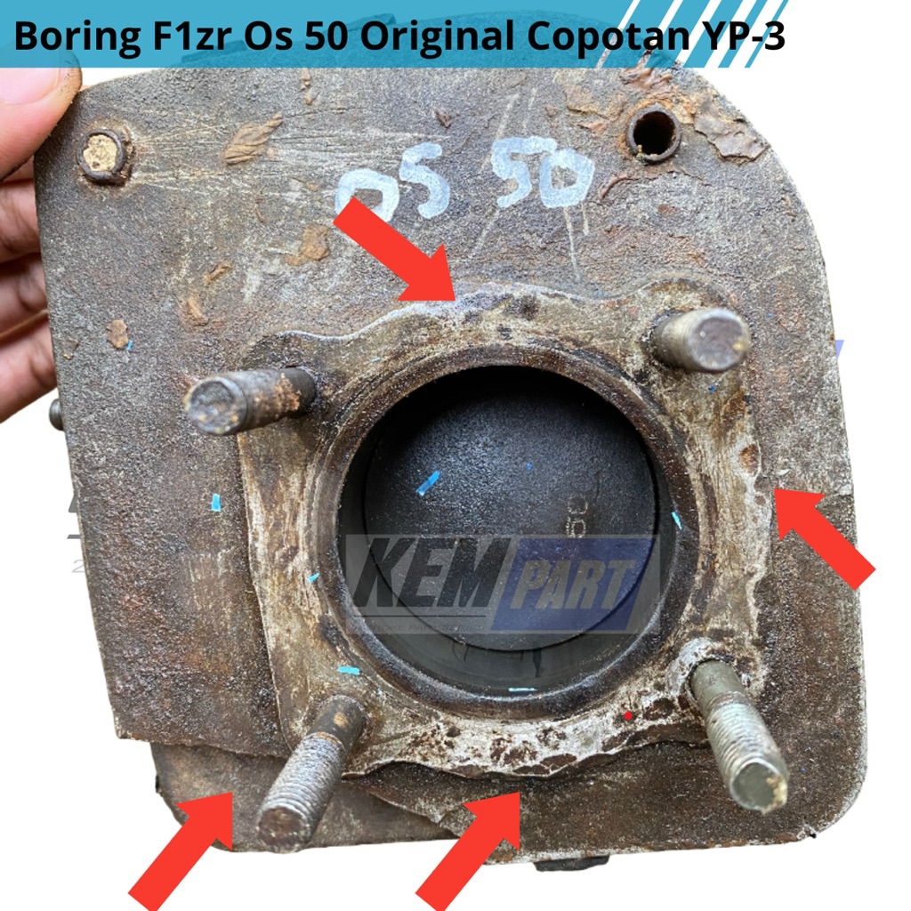 Boring buring blok Fizr F1zr Force 1 Original copotan motor Yp-3 belum OB/PORTING os 50 125