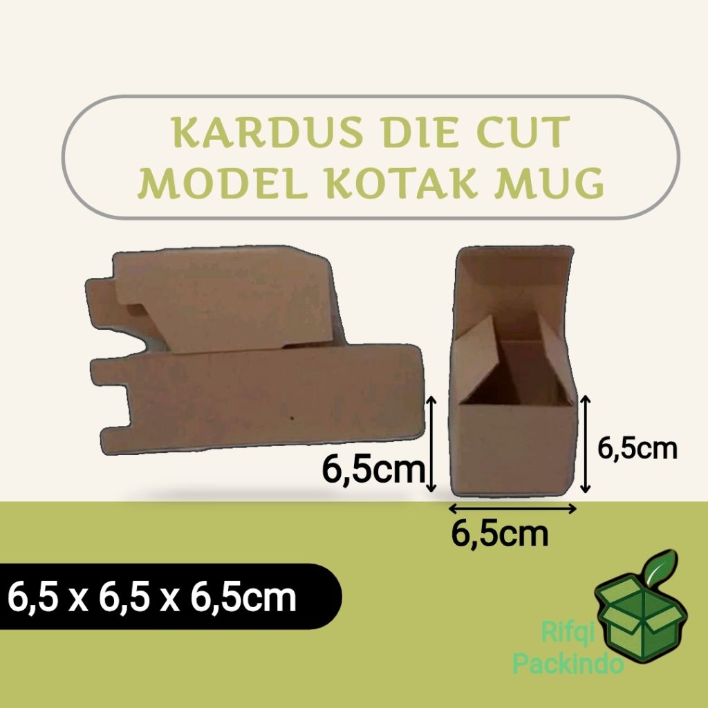 

Kardus Model Kotak Mug Polos Ukuran 6,5x6,5x6,5cm / Box Kotak Mug / Dus Kotak Mug / Kotak Mug / Die Cut / Karton
