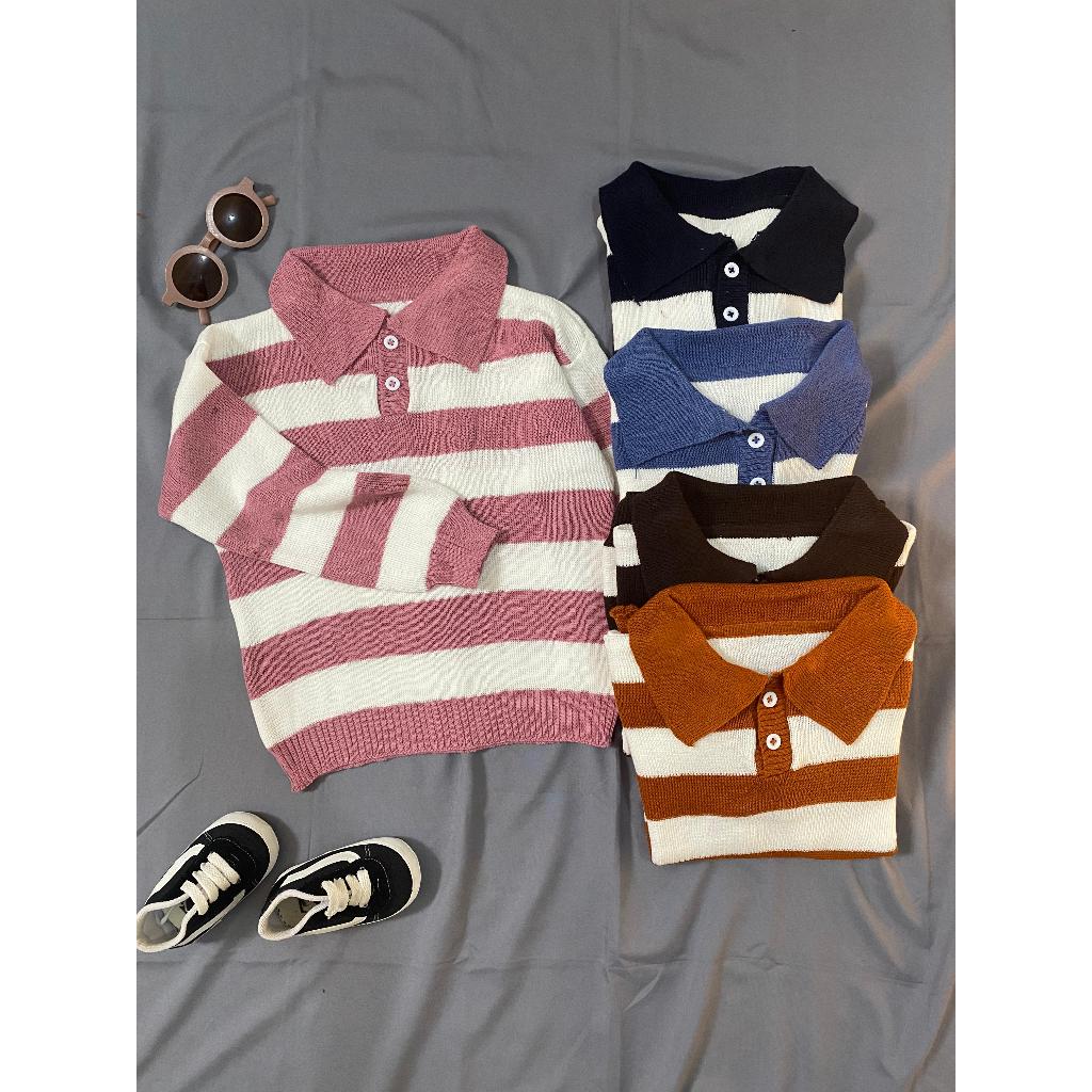Baju Ghanim Sweater anak UNISEX rajut bahan rajut untuk anak 2,3,4,5,6 tahun Warna bervariasi