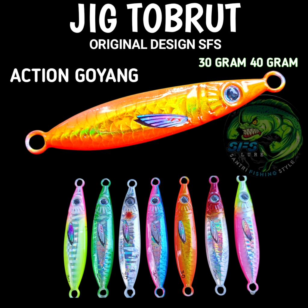 Metal jig Tobrut Original 30gram micro jig 30gram metal jig micro jig umpan pancing TBNG.