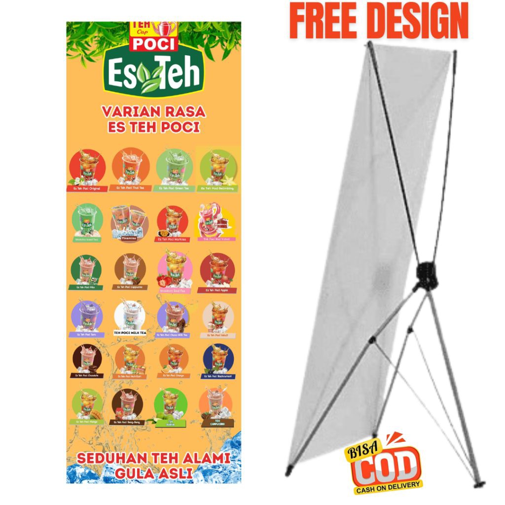 x banner varian menu teh poci murah 160×60 bisa cod