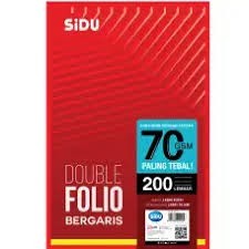 

Double Folio Sidu isi 200 Lembar