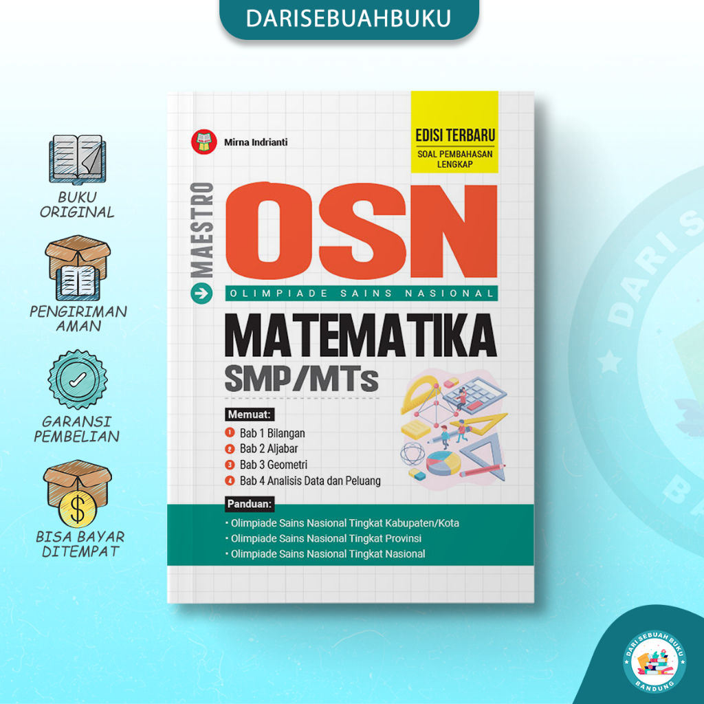 Buku MAESTRO OSN - MATEMATIKA SMP/MTs - Edisi TERBARU - Penunjang OLIMPIADE SMP
