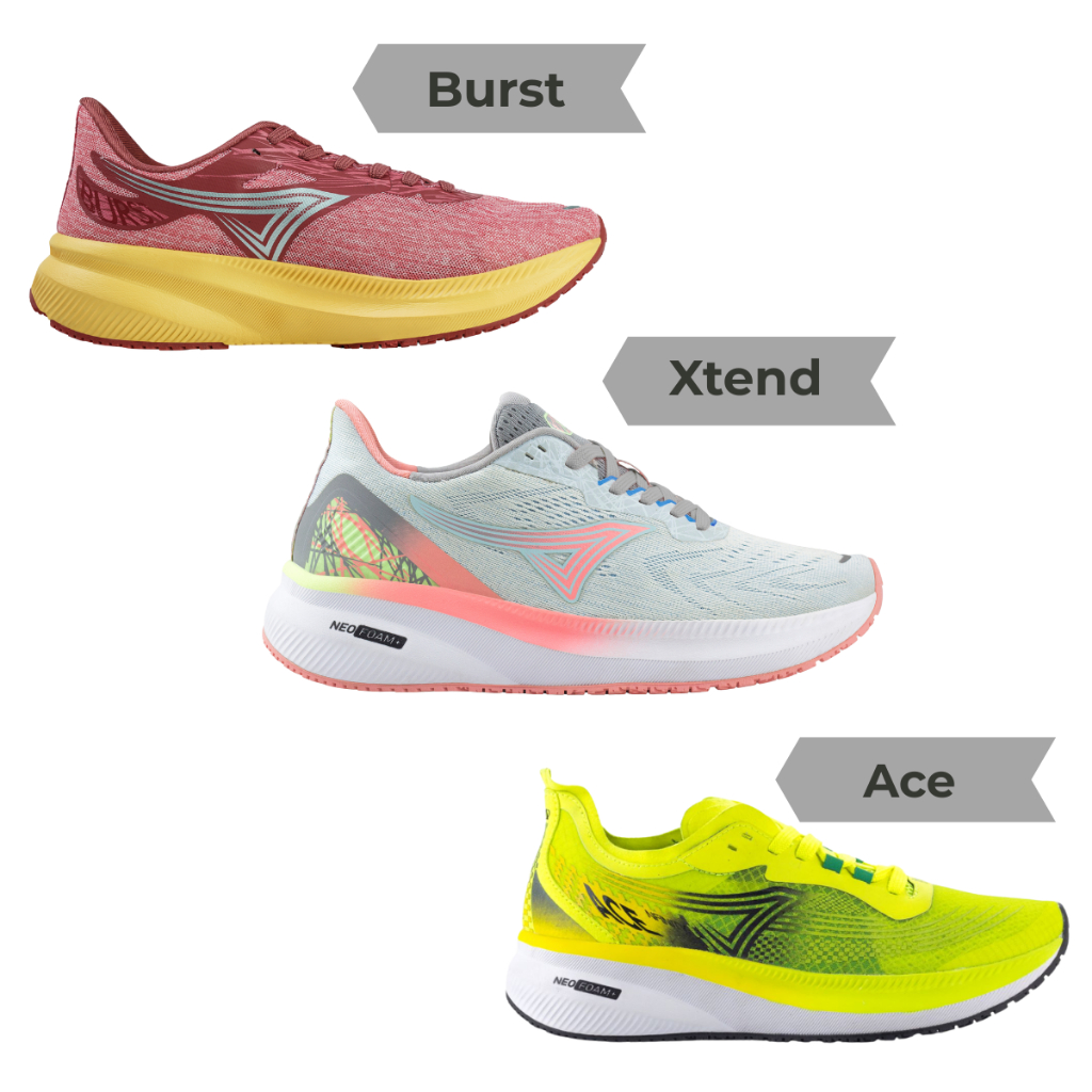 SEPATU ARDILES NFINITY BURST / XTEND / ACE ARDILES RUNNING SEPATU OLAHRAGA OUTDOOR PRIA WANITA