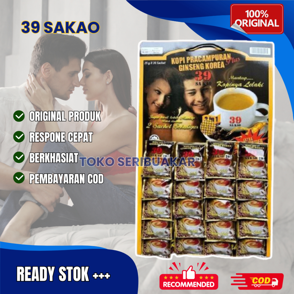 

Kopi Tongkat Ali 39 Sakao Isi 20 Sachet