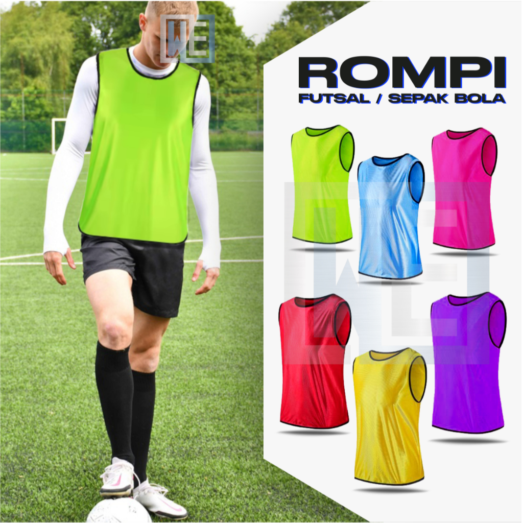 Rompi latihan sepak bola futsal pria dewasa rompi training futsal basket kiper sepak bola murah