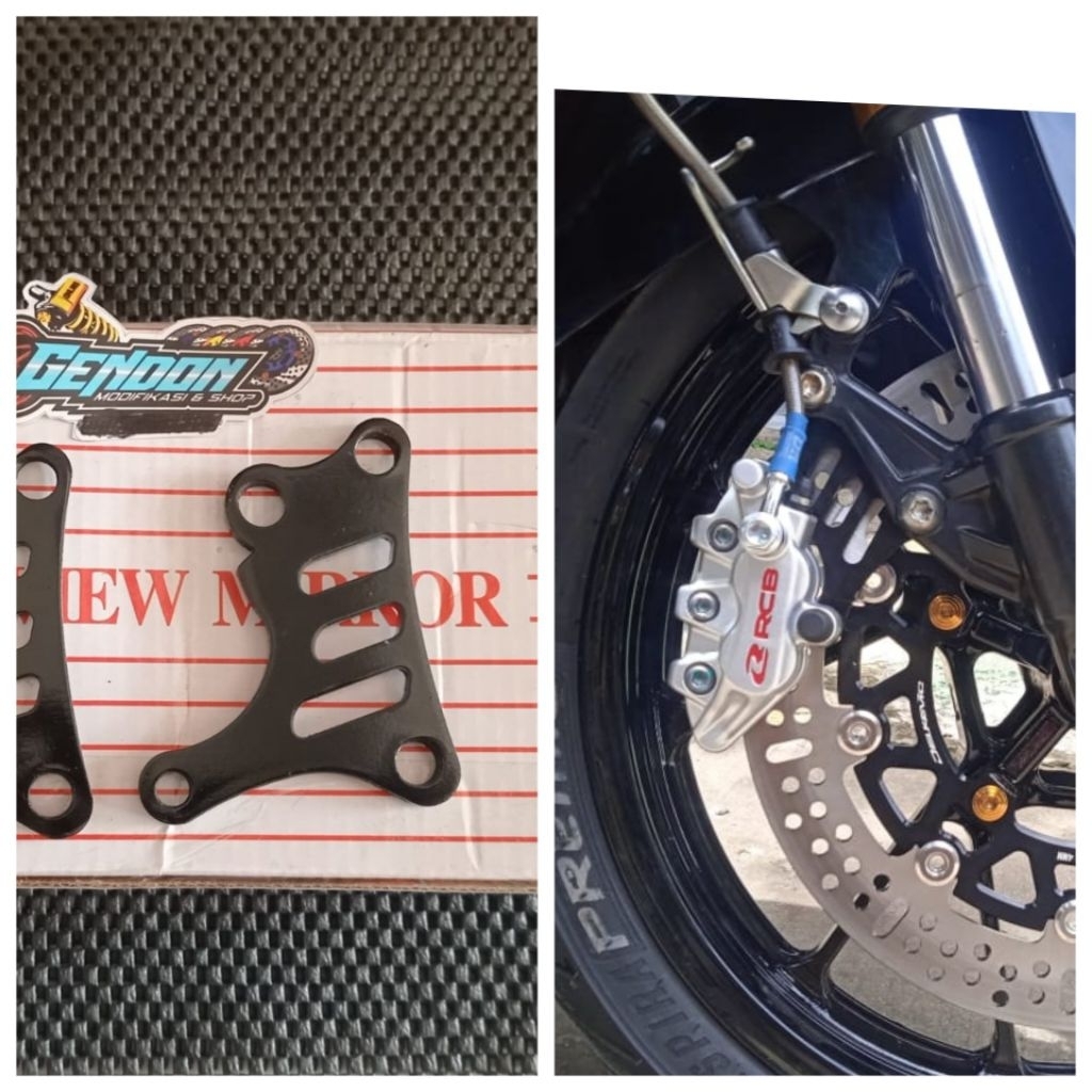 Braket R15V2 kaliper rcb/samurainissin 2p