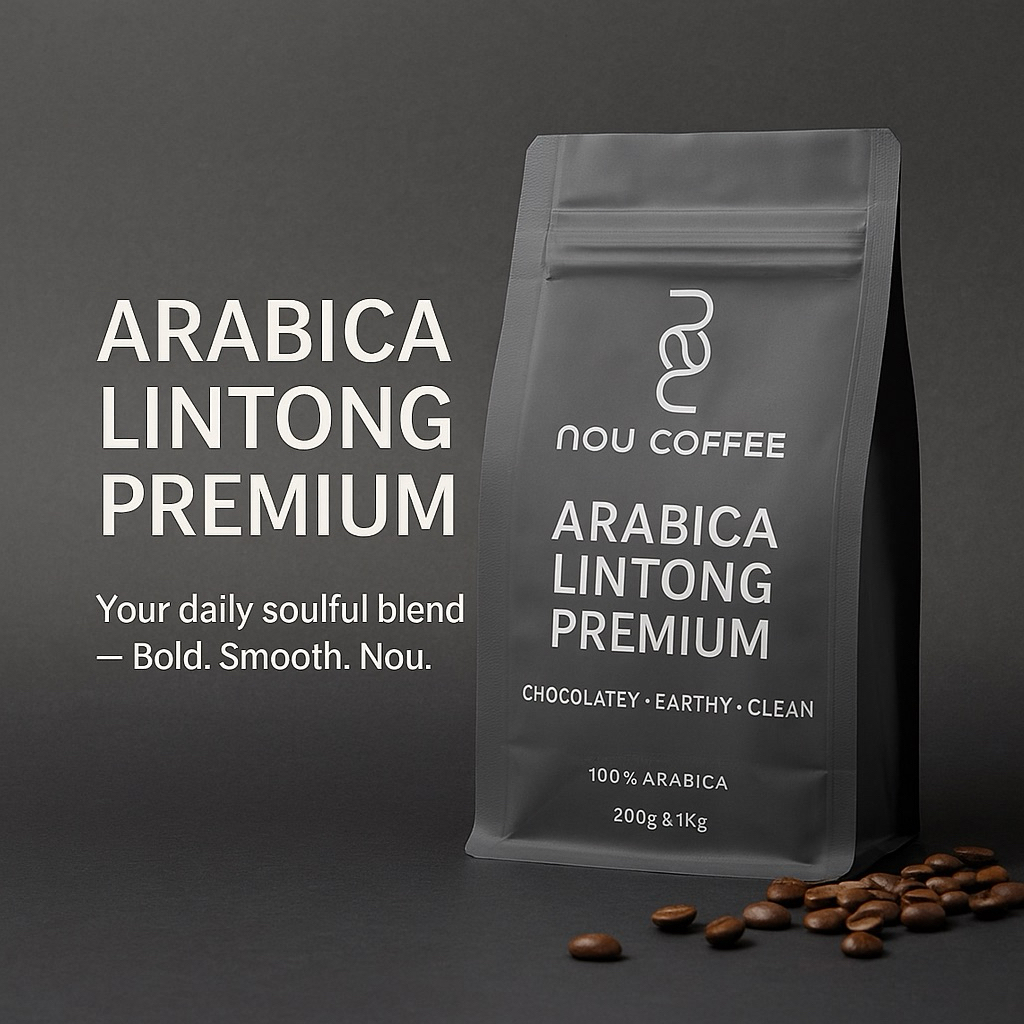 

Biji Kopi NOU LINTONG ARABICA PREMIUM 100% - 200g & 1Kg