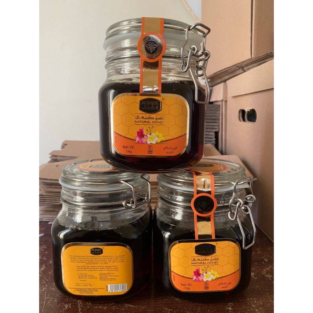 

MADU AL - SHIFA 1KG IMPOR - TUTUP PENGAIT KAWAT - MADU ARAB SAUDI