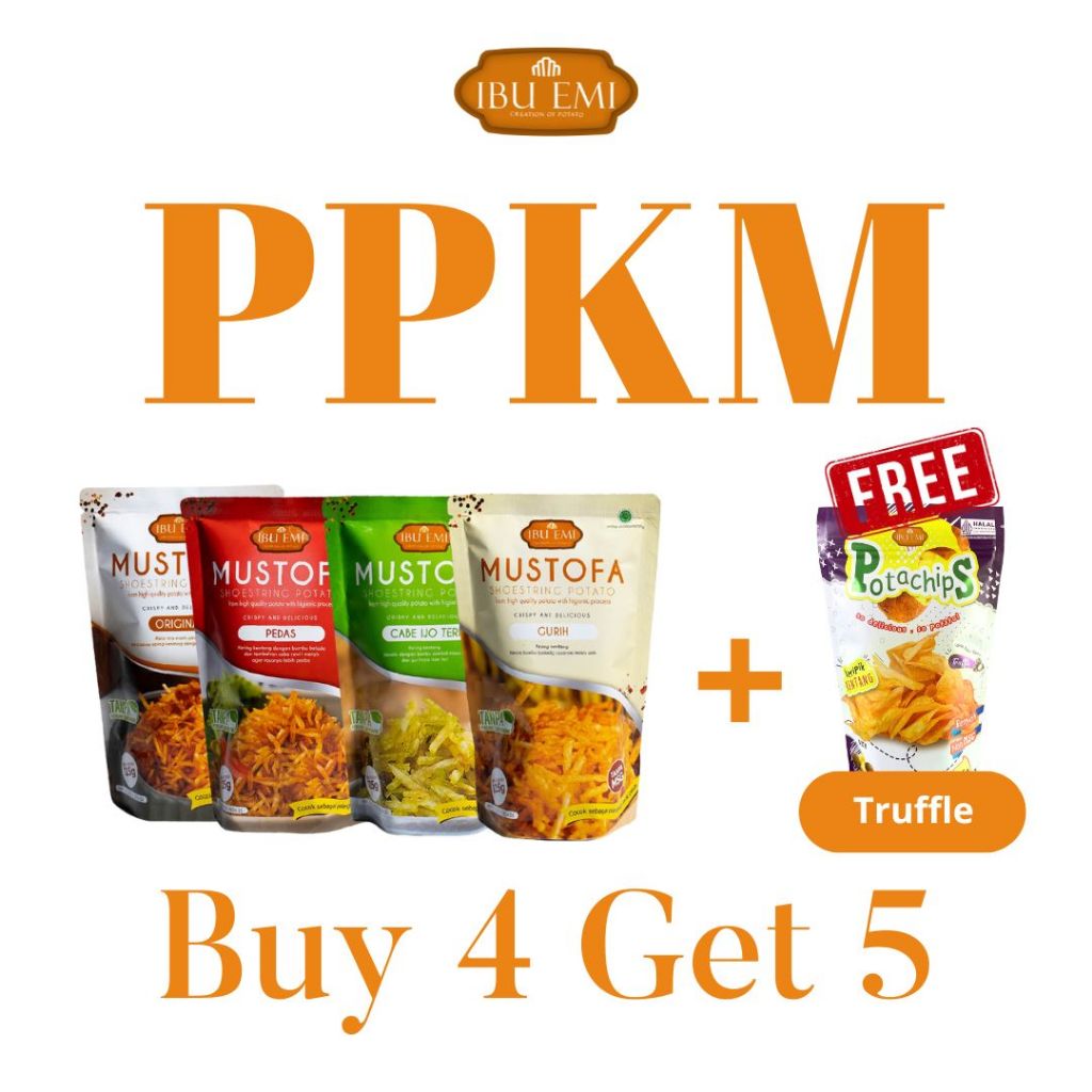 

Ibu Emi - Paket Promo Kentang Mustofa (FREE POTACHIPS)