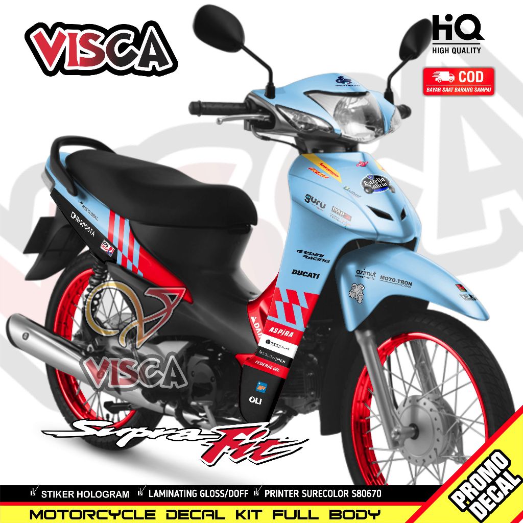 Stiker Supra Fit New - Striping Supra Fit New - Decal Supra Fit New Full Body - GRESINI