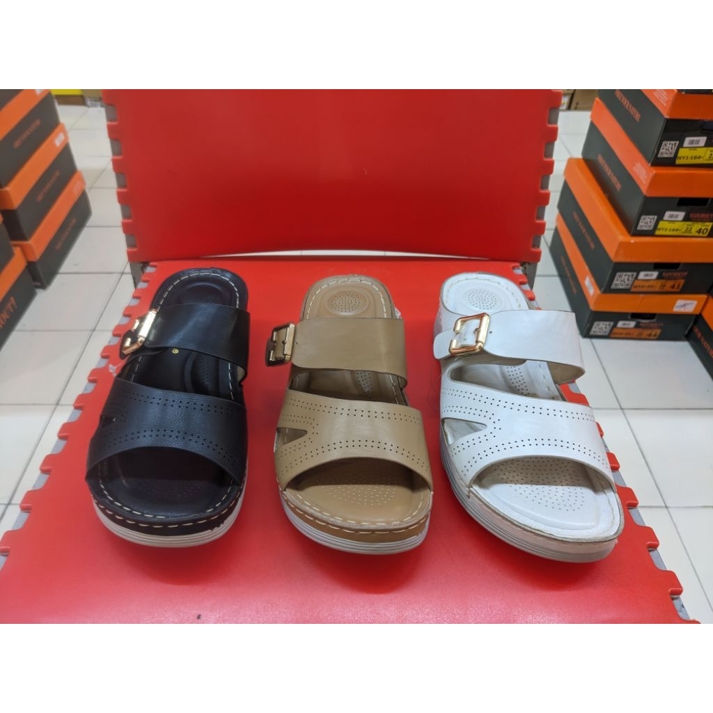 Sandal Wedges Empuk Original Genny