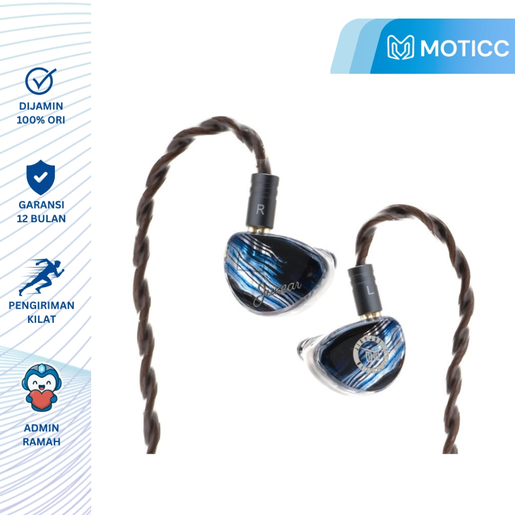 JUZEAR Clear 10mm LCP 1DD HiFi IEMs Dynamic In Ear Earphone DJ Monitor