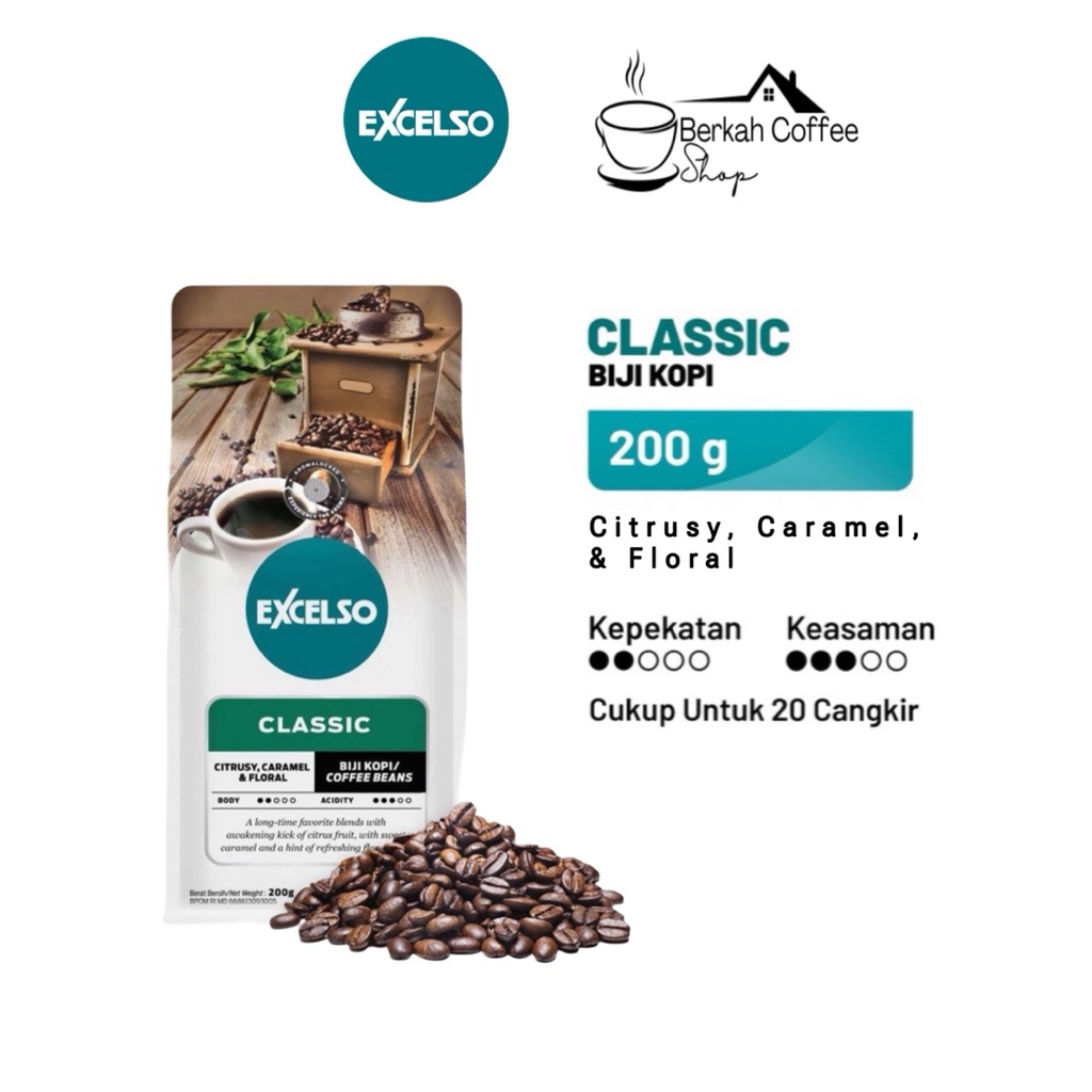 

Excelso Biji Kopi CLASSIC 200gram