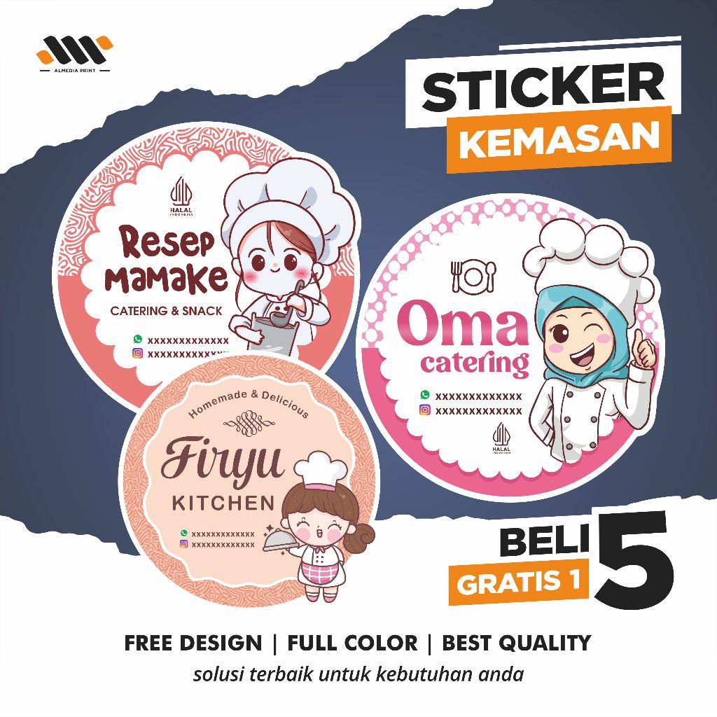 

Cetak Stiker Kemasan Cromo Perlembar A3+ (GRATIS DESAIN)