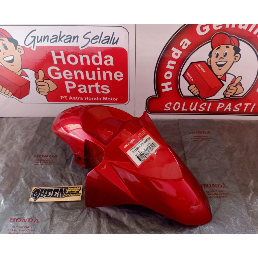 Fender Fr/Spakbor Depan Merah Honda Beat Karbu Gen 1 Original Honda 61100KVY960CSR