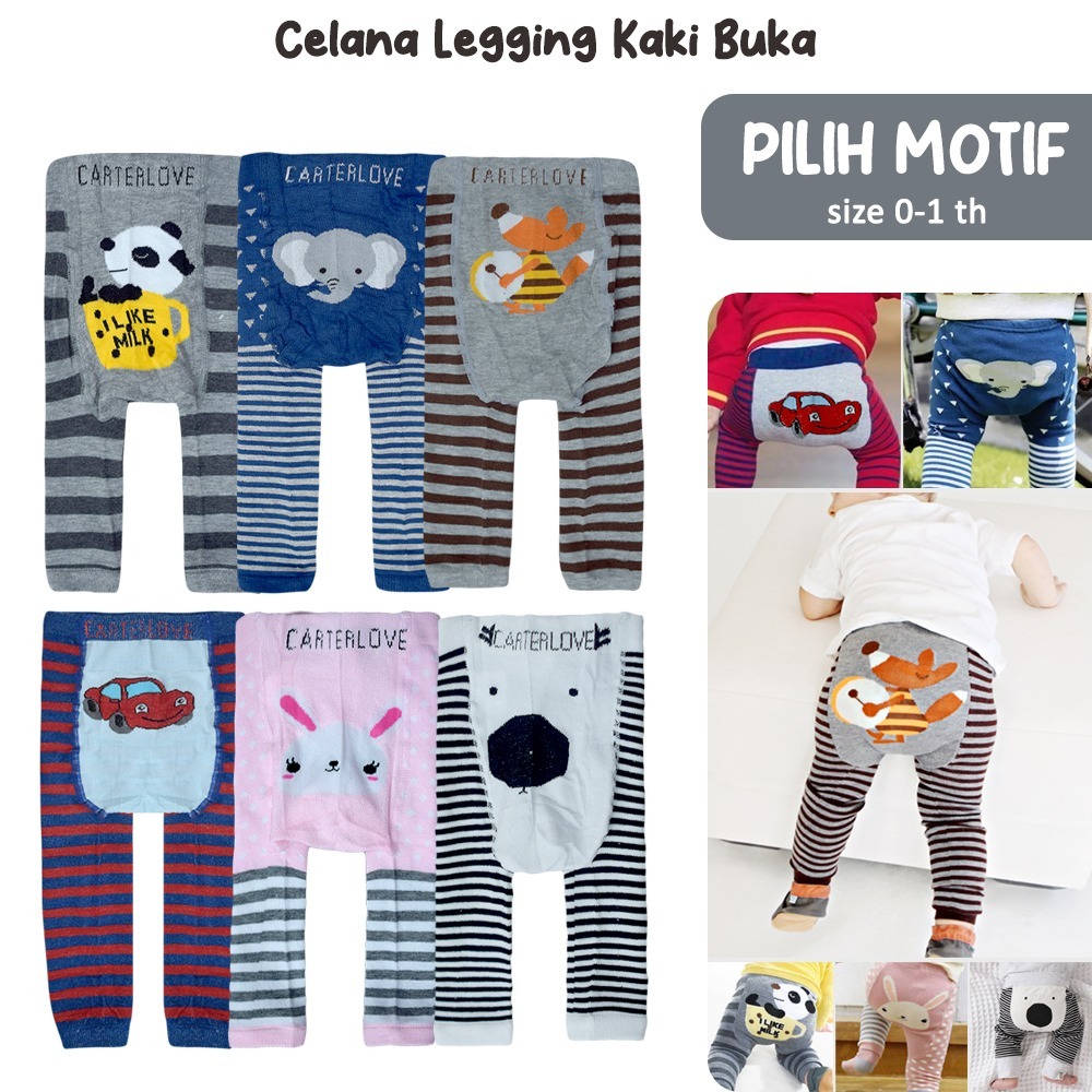Legging Bayi Kaki Buka Legging Bayi Perempuan Legging Bayi Laki Laki Legging Bayi 0 12 Bulan CLB-600