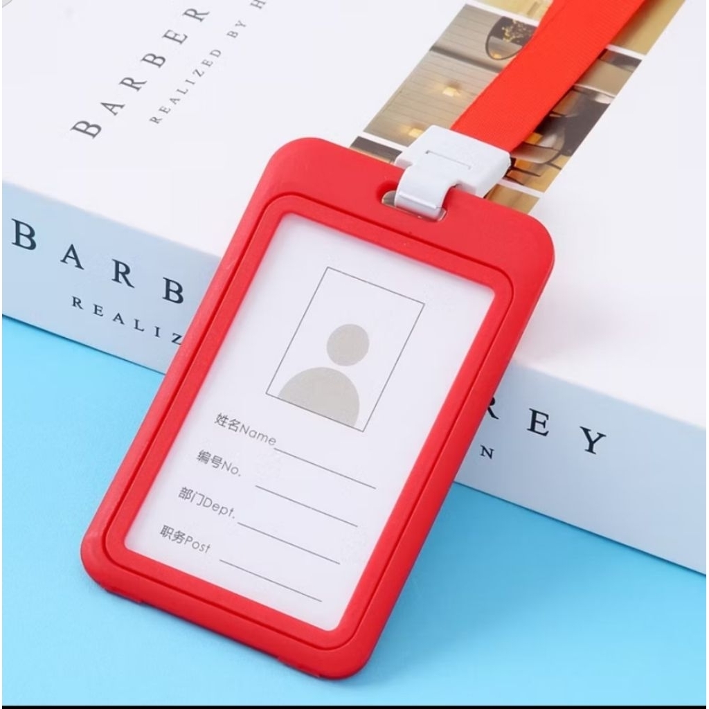 

Name Tag Id Card Transparant Gantungan Kartu Nama Plastik Vertical