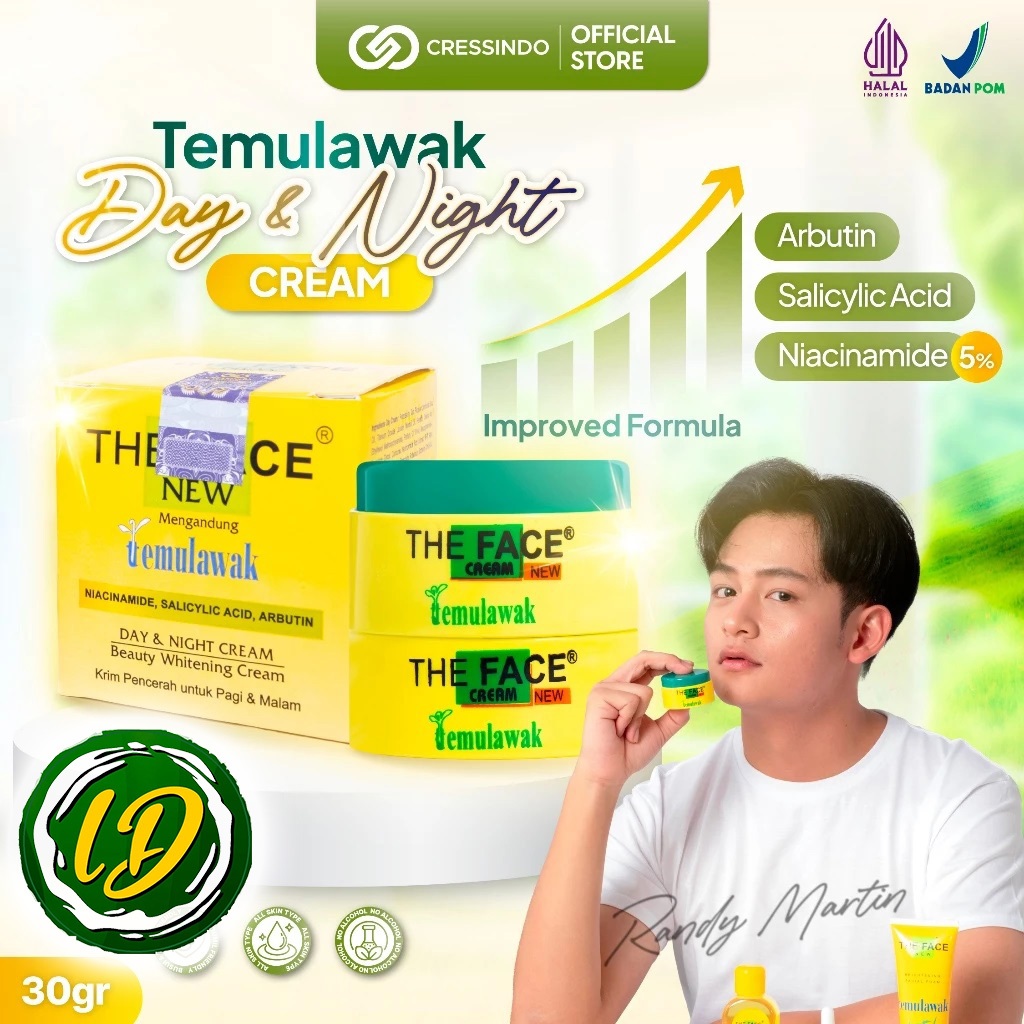 THE FACE CREAM SUSUN TEMULAWAK / KRIM SIANG & KRIM MALAM
