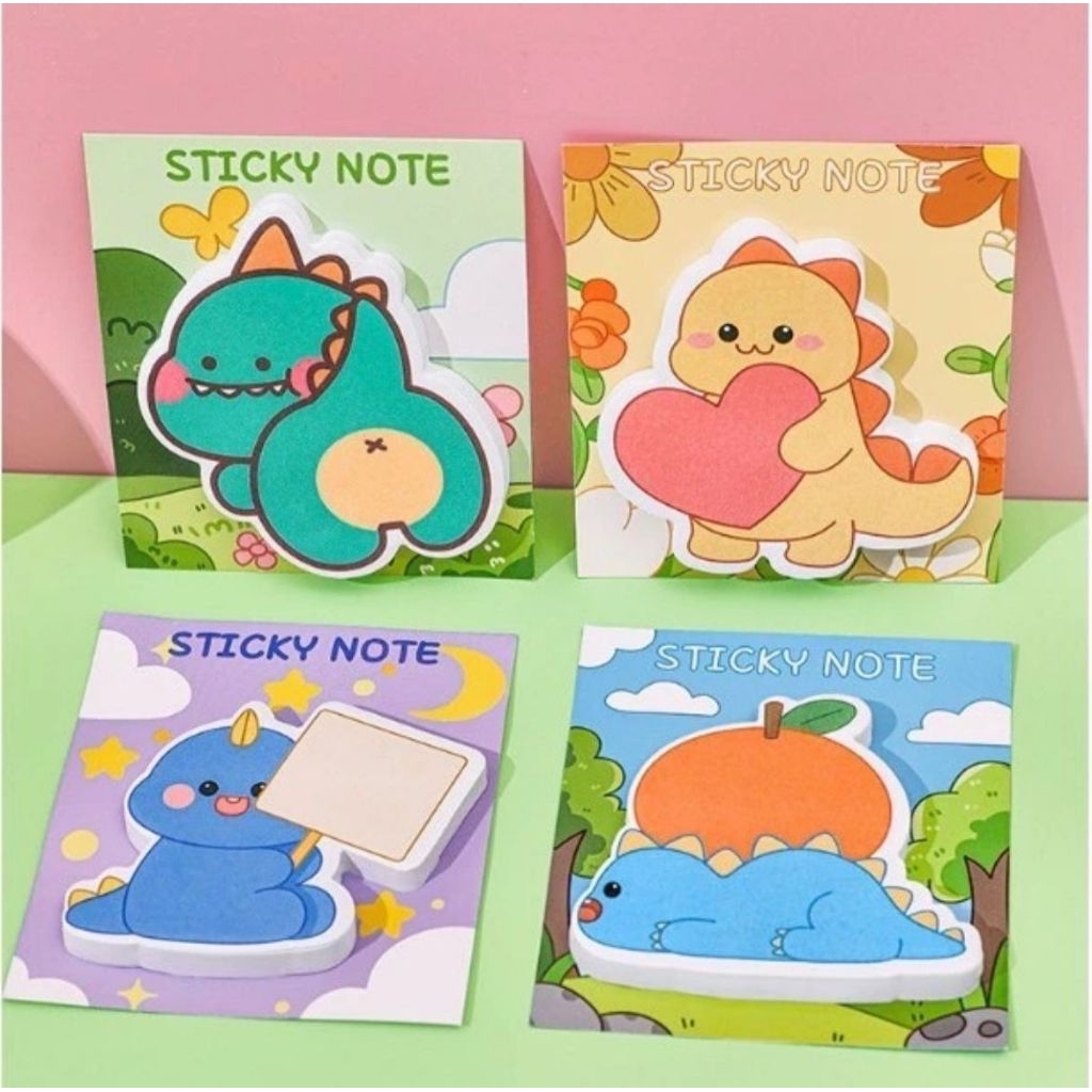 

Sticky note motif hewan dinosaurus dino dinosaurs catatan tempel stiker sticker memo pad memopad notes tempelan kertas binatang animal alat tulis sekolah stationery stationary lucu murah paper 3d school kantor office jurnal diy mini book buku post notepad