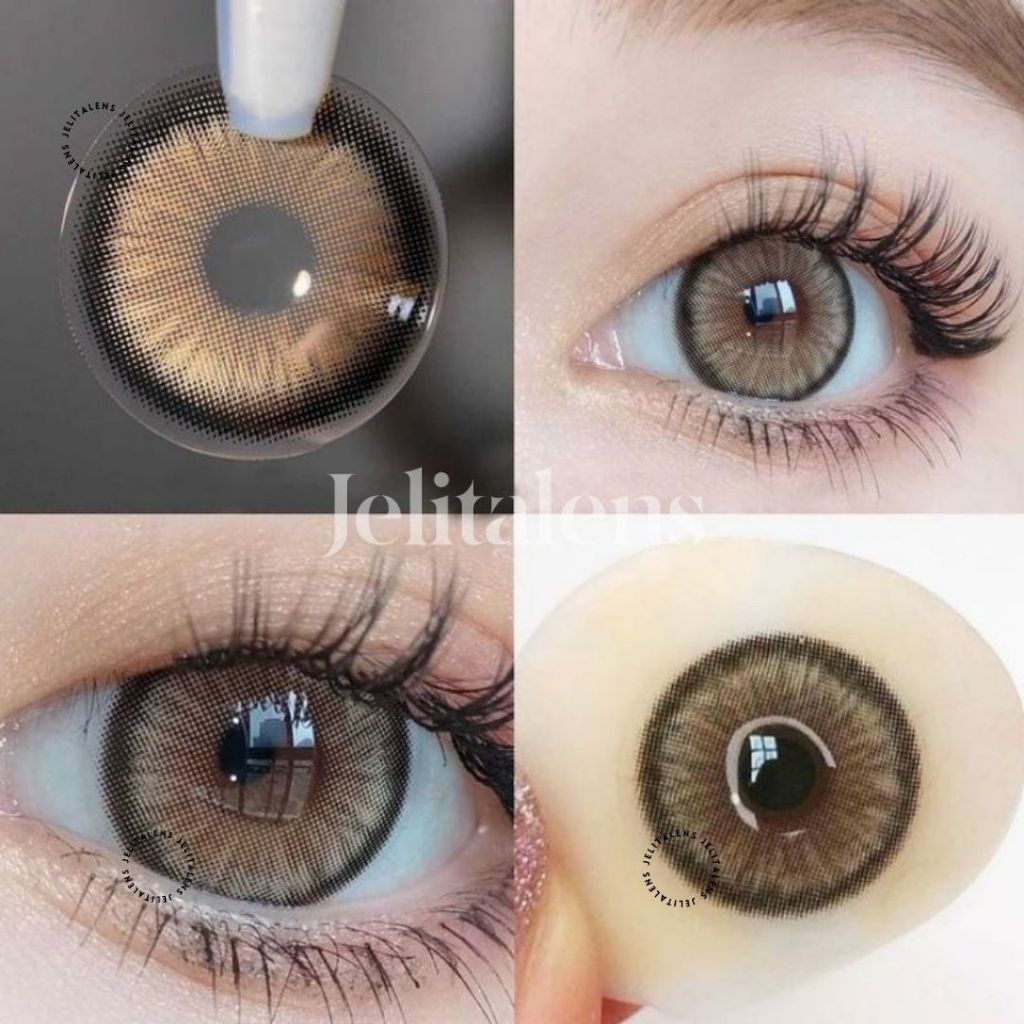 JSOFTLENS COKLAT Softlens Premium Coklat Brown Barbie Kekinian / Softlens Brown Natural / Softlens D