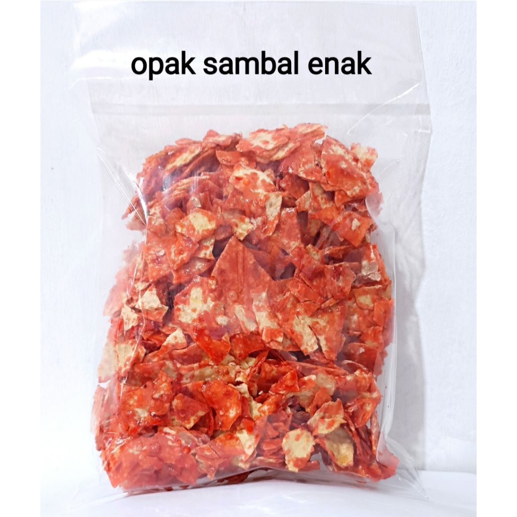 

Opak sambal 500g kualitas enak pedas manis / homemade Keripik ubi opak / opak Medan