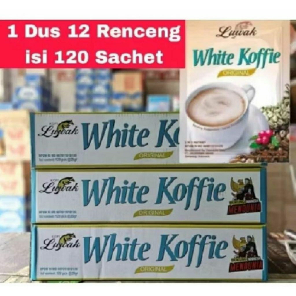 

luwak white coffe 1 dus isi 12 renteng langsung kirim