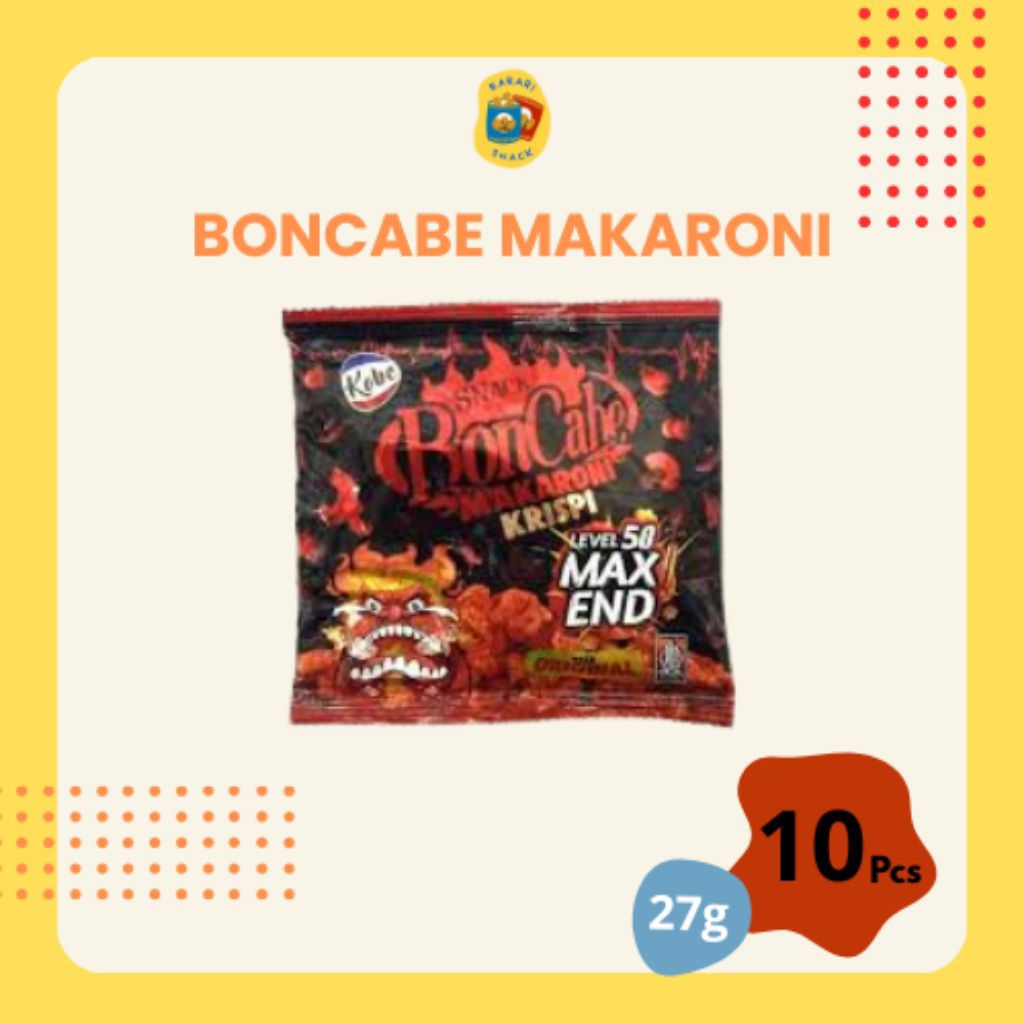 

RS Makaroni Bon Cabe (27g) Level 50 cemilan pedas isi 10pcs