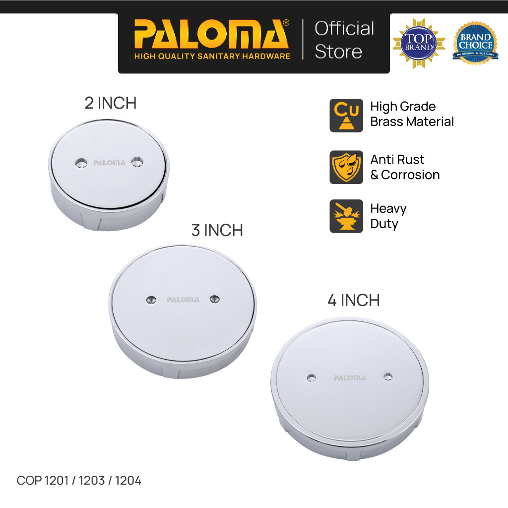 PALOMA Clean Out  Tutup Saluran Air Tutup Bak Control Septic Tank Brass Kuningan 2" 3" 4" 2 3 4 inch