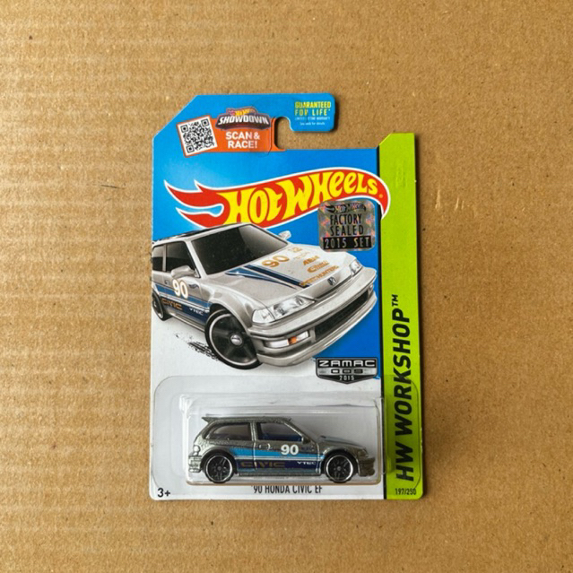 Hotwheels 90 Honda Civic EF Zamac Walmart Factory Sealed FS Rare