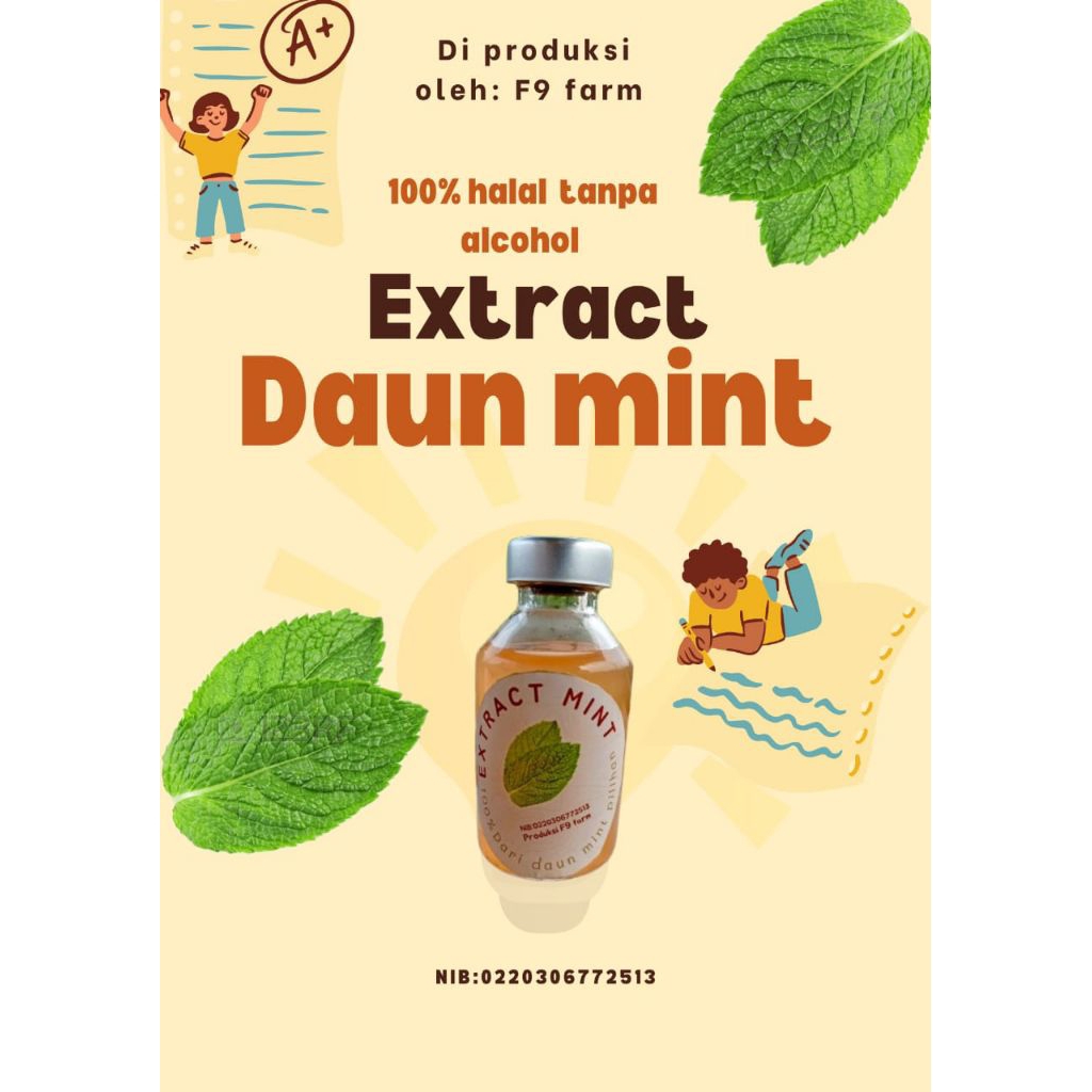 

extract daun mint pilihan 100% halal