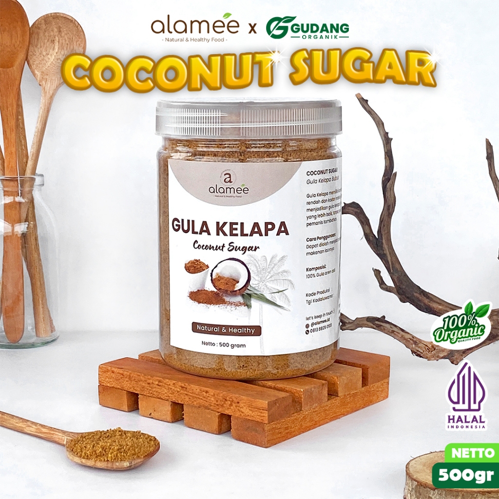 

ALAMEE Gula Kelapa Bubuk Organik Coconut Sugar High Quality 500G
