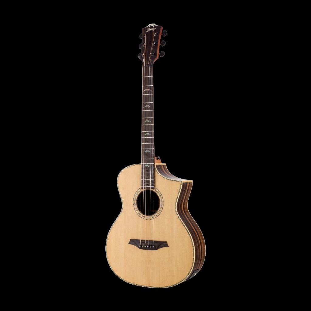 BROMO BAR5CE All Solid Acoustic Electric Guitar