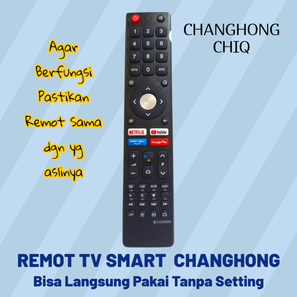 Remot Lcd Led Tv Smart Changhong CHIQ