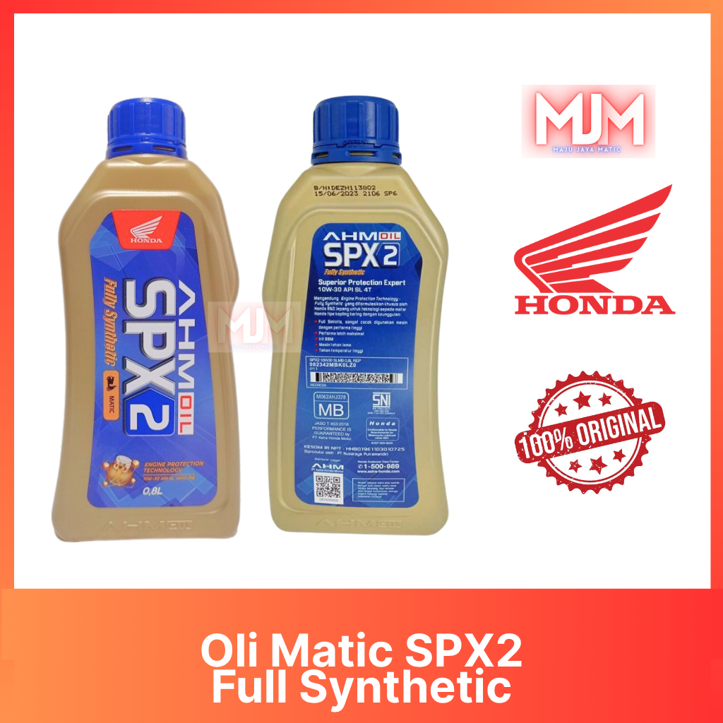 Oli AHM Spx2 ORIGINAL Matic Semua Honda