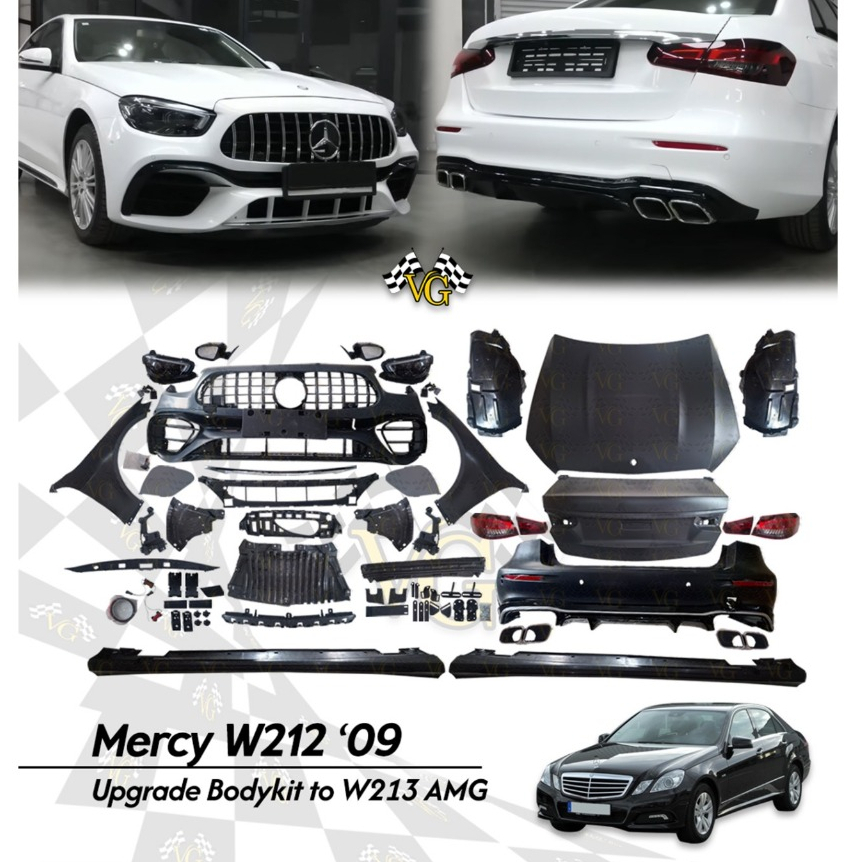 Bodykit Mercy W212 2009 - 2016 Upgrade To W213 AMG Body Kit Import Quality Termurah