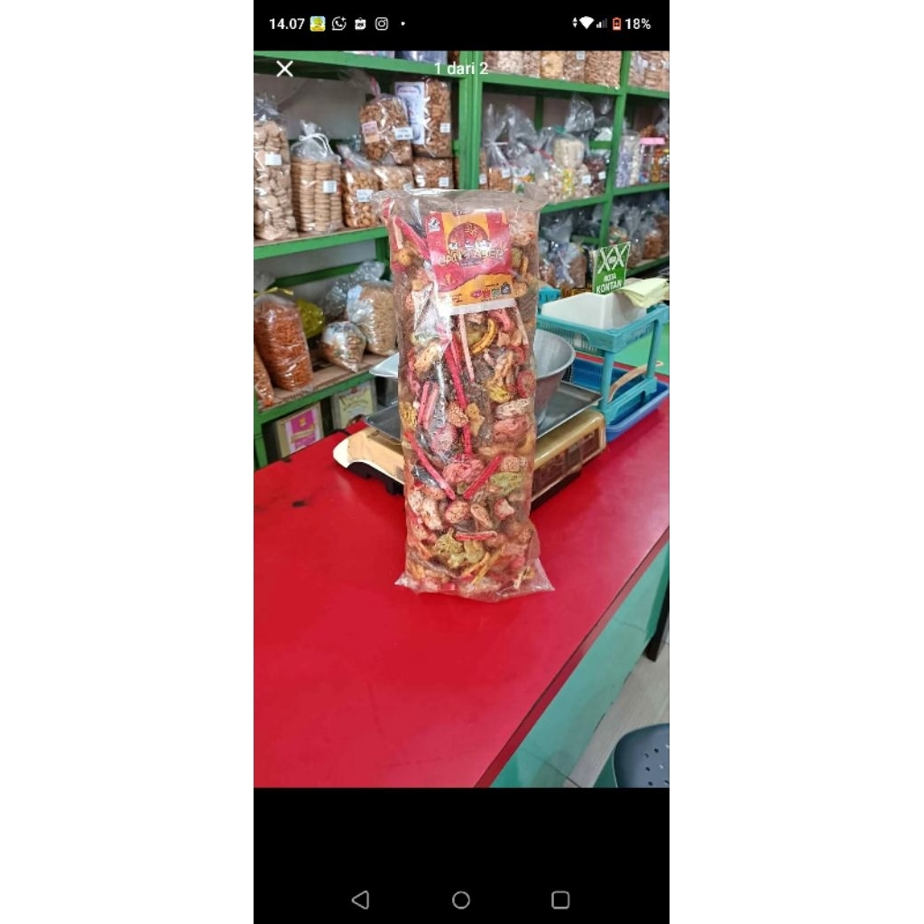

krupuk seblak mix pedas
