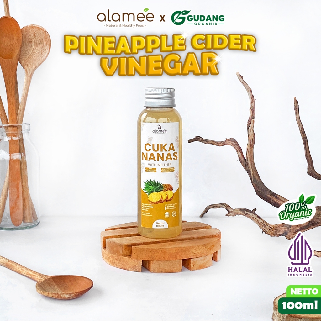 

ALAMEE Cuka Nanas Organik Pineapple With Mother Minuman Diet dan Kesehatan 100ML