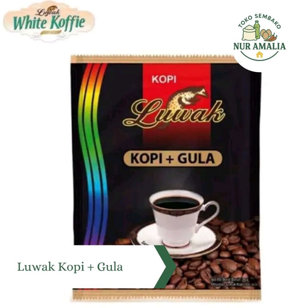 

Luwak Hitam Kopi + Gula Sachet