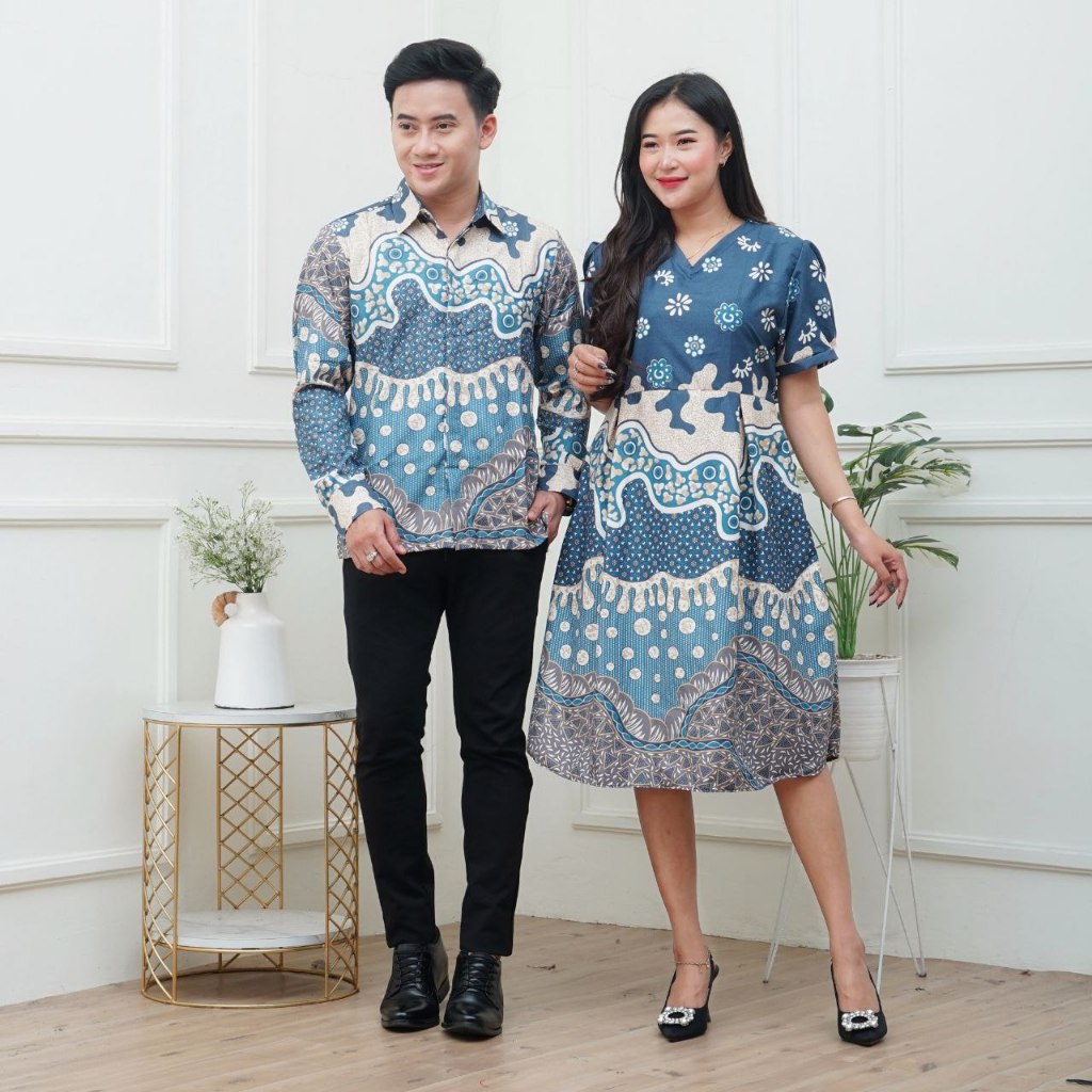 Dres Batik Wanita Modern-Baju Batik Couple Modern