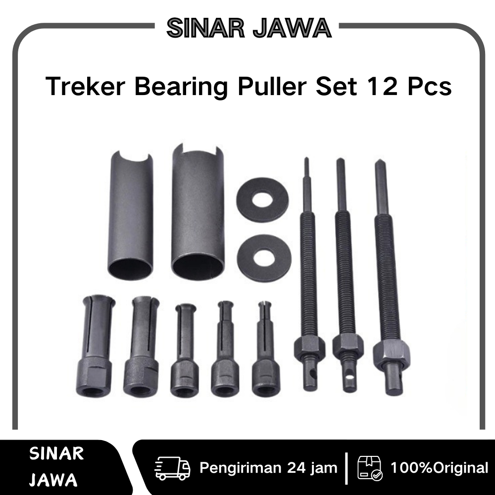 Treker Bearing Puller Set 12 Pcs CVT Treker Lepas Pembuka Bearing Laher Tutup CVT Treker Bearing