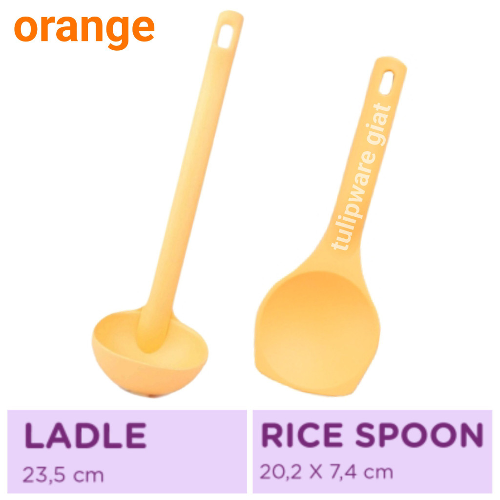 Twin Tulipware Set Rice Spoon Centong Nasi Cukil Ladle Centong Sayur Sendok Sayur Tulipware Kita