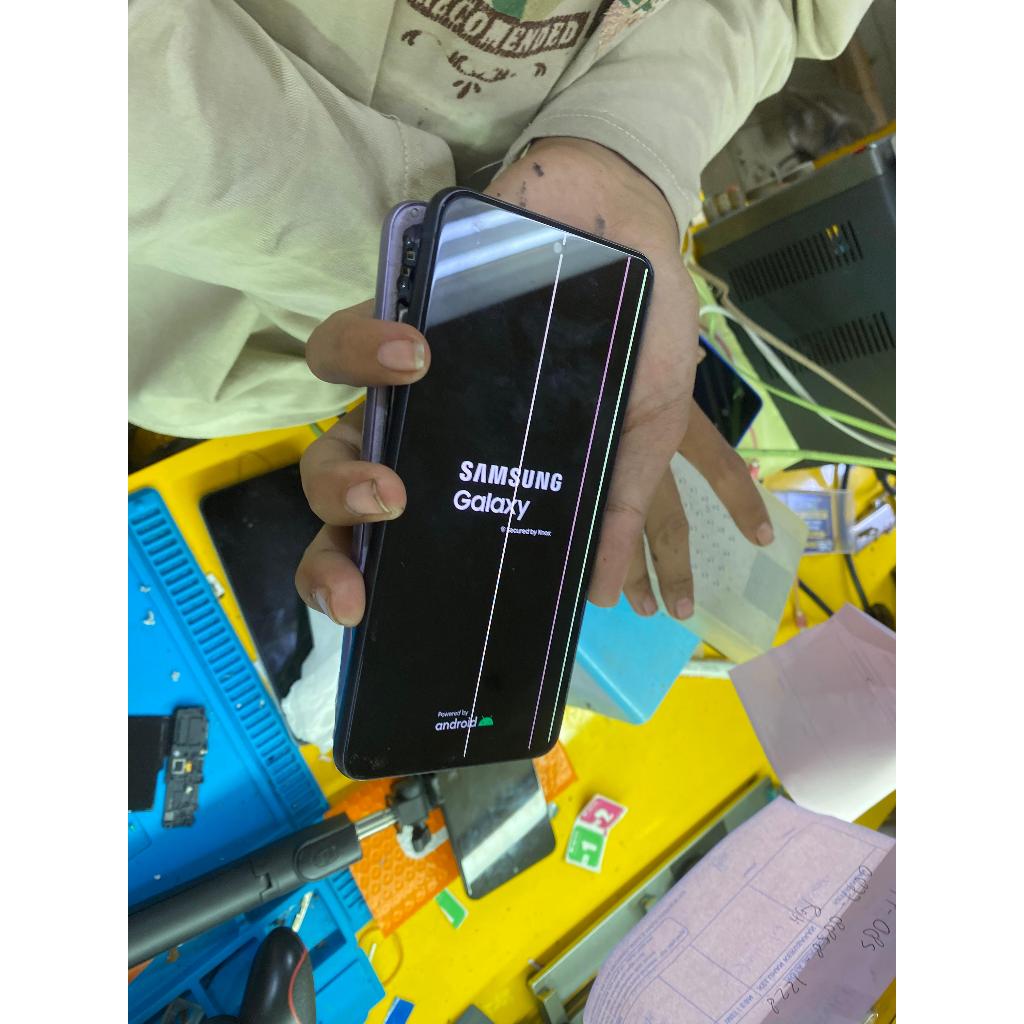 lcd samsung s21 fe (minus garis)