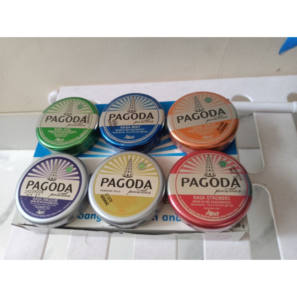 

pagoda pastiles permen UK 20g variasi untuk membantu melegakan tenggorokan yg terasa ngga nyaman