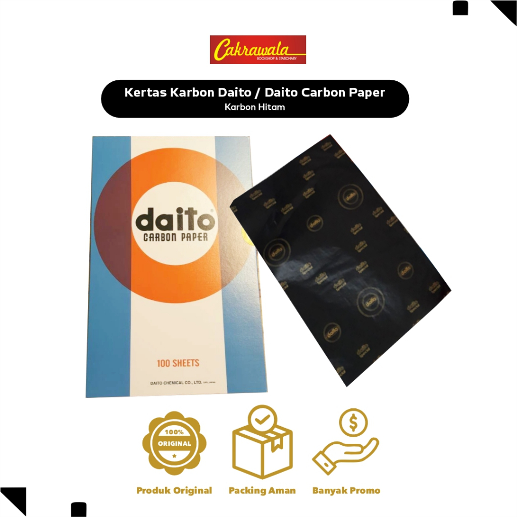 

DAITO Carbon Paper | Kertas Karbon Hitam | Carbon Manual | ATK Kantor & Usaha