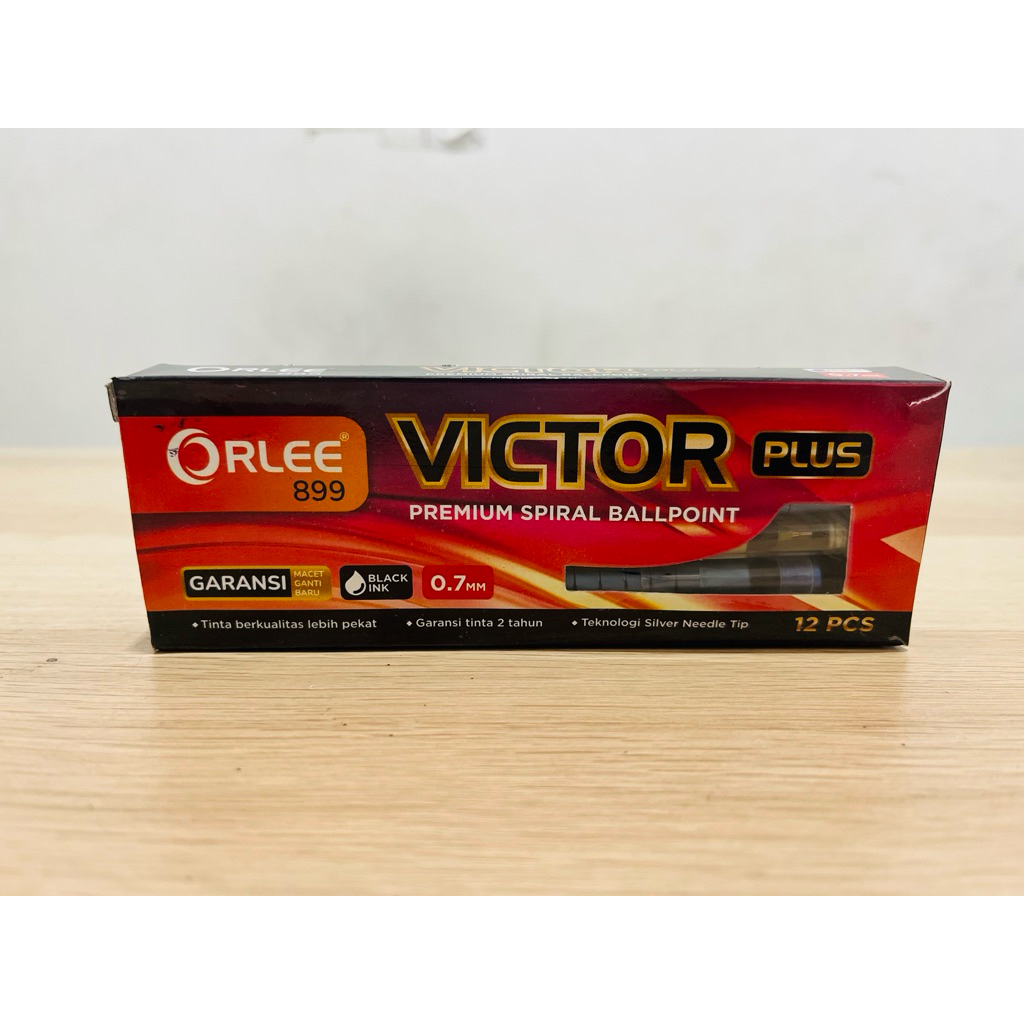 

Bolpoin Victor Spiral Warna Hitam