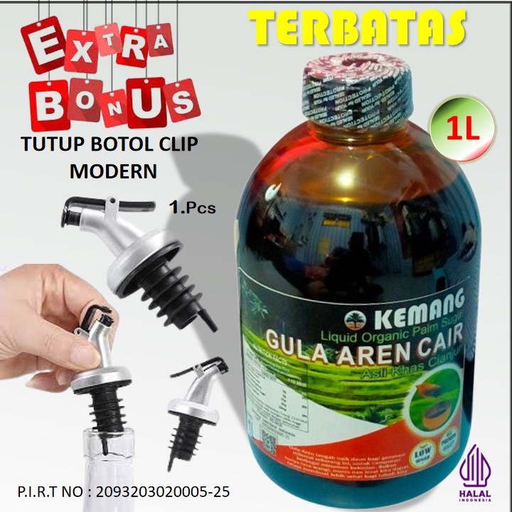 

Gula Aren Cair Kemang 1L Kental Wangi Murni Khas Cianjur Cafe Recommended
