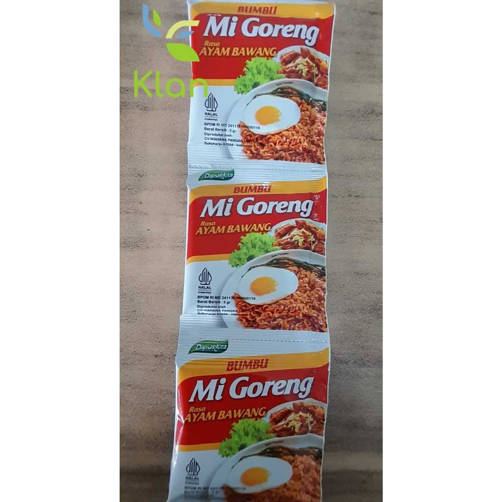 

DAPUR KITA BUMBU MIE GORENG 5GR/ BUMBU INSTAN MIE GORENG
